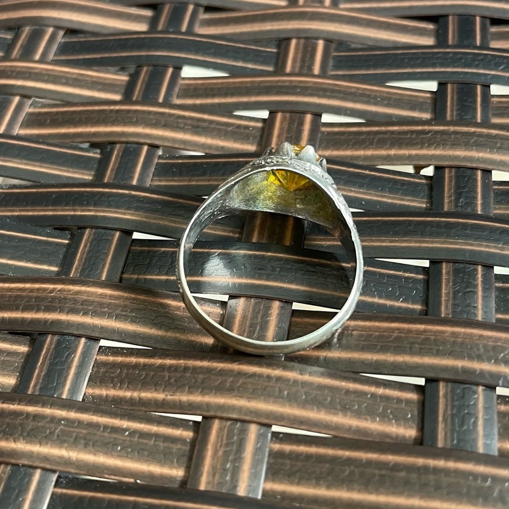 ARTISANAL CITRINE RING -Size 10 - Picture 7 of 10